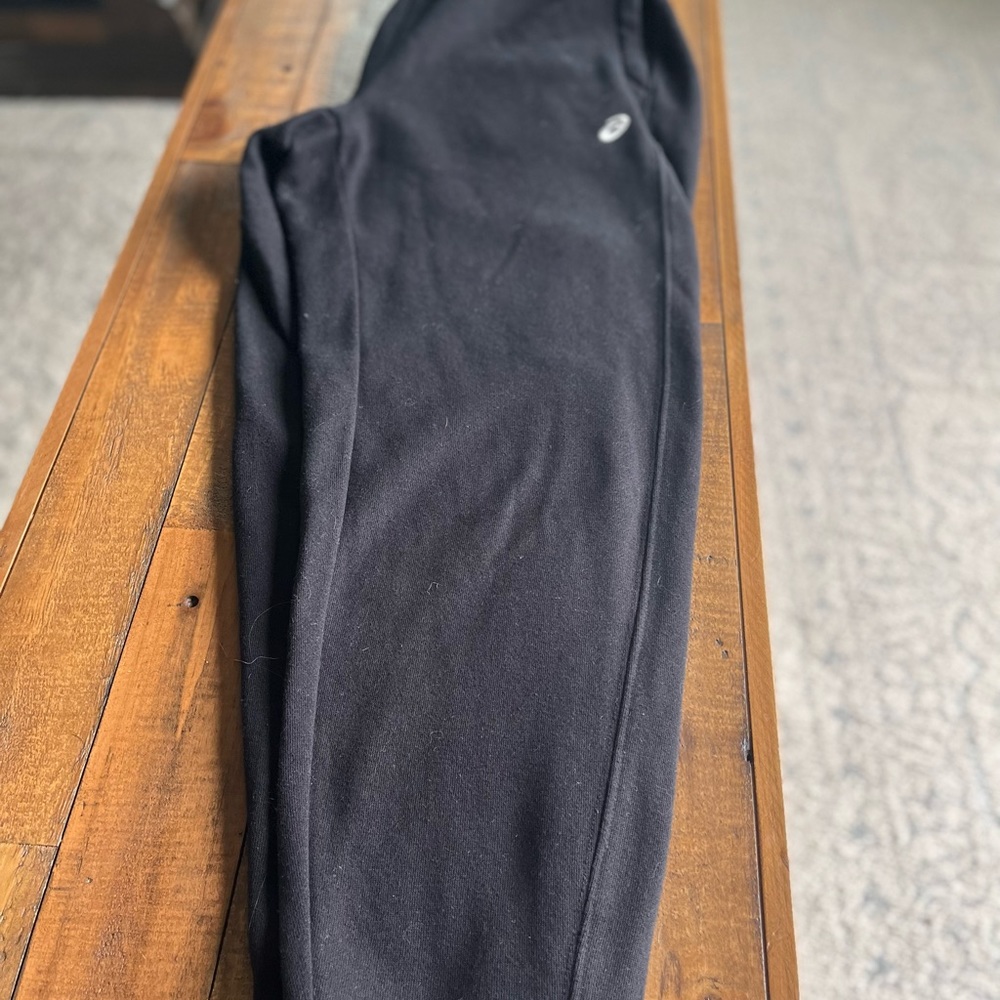 ASIC black hardly worn joggers. Size small.